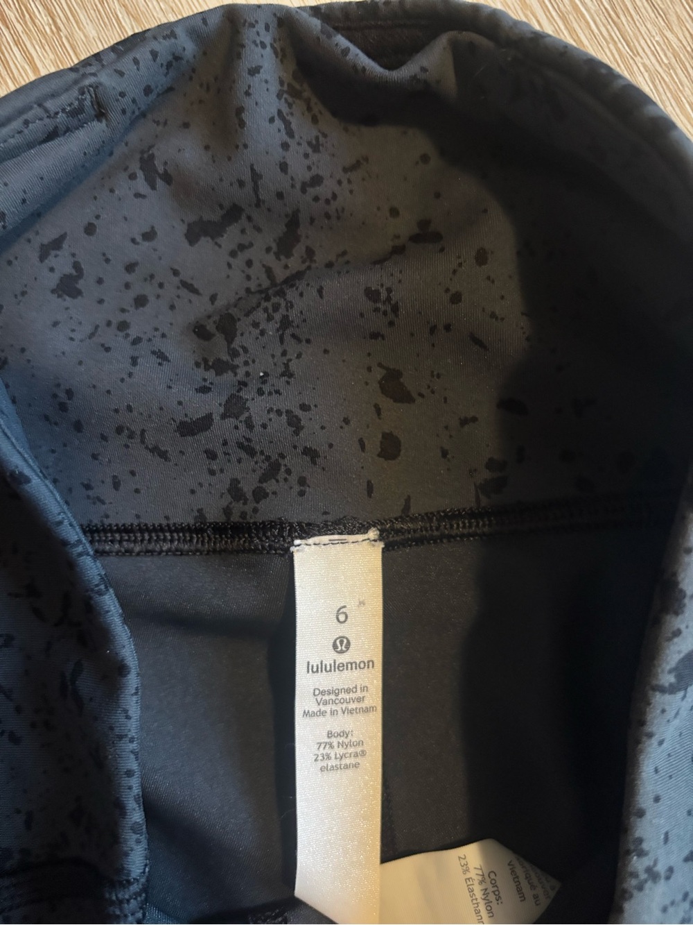 Gray High-Waist speckled Leggings - Picture 4 of 5